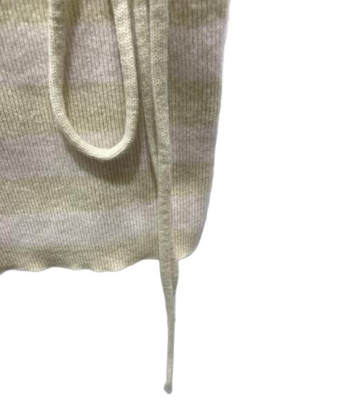 Ron Herman（ロンハーマン）Ron Herman (ロンハーマン) extreme cashmere (エクストリーム カシミア) カシミヤ混ボーダービスチェ イエロー サイズ:記載無しの為実寸参照の古着・服飾アイテム