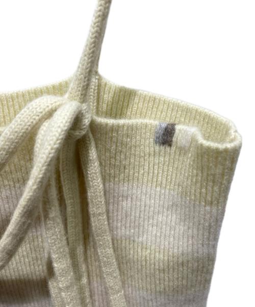 Ron Herman（ロンハーマン）Ron Herman (ロンハーマン) extreme cashmere (エクストリーム カシミア) カシミヤ混ボーダービスチェ イエロー サイズ:記載無しの為実寸参照の古着・服飾アイテム