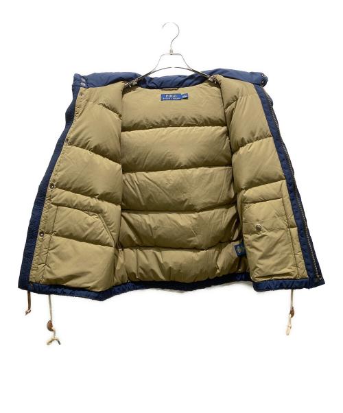 POLO RALPH LAUREN（ポロ・ラルフローレン）POLO RALPH LAUREN (ポロ・ラルフローレン) フーデッドダウンベスト ネイビー サイズ:Lの古着・服飾アイテム
