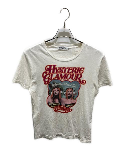 Hysteric Glamour（ヒステリックグラマー）Hysteric Glamour (ヒステリックグラマー) プリントTシャツ ホワイト サイズ:Sの古着・服飾アイテム