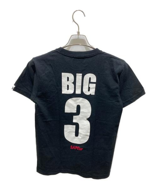 SAPEur（サプール）SAPEur (サプール) プリントTシャツ ブラック サイズ:Sの古着・服飾アイテム