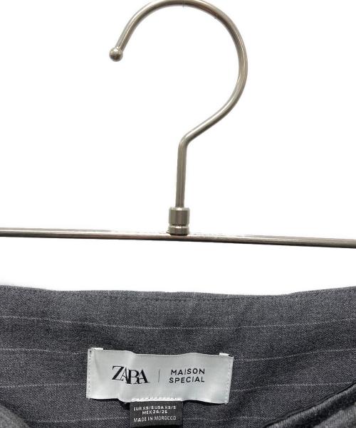 ZARA（ザラ）ZARA (ザラ) MAISON SPECIAL (メゾンスペシャル) ピンストライプスラックス グレー サイズ:XSの古着・服飾アイテム