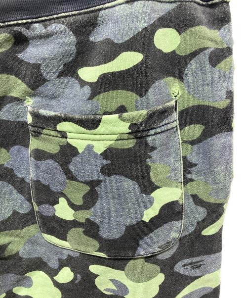 A BATHING APE（ア ベイシング エイプ）A BATHING APE (ア ベイシング エイプ) Neon 1st Camo Sweatpants Green/Black Green/Black サイズ:Lの古着・服飾アイテム