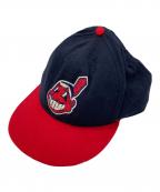 New Eraニューエラ）の古着「90’S キャップ」｜レッド×ネイビー