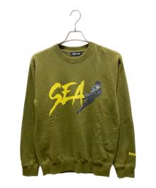 WIND AND SEA（ウィンダンシー）の古着「クルーネックスウェット」｜グリーン