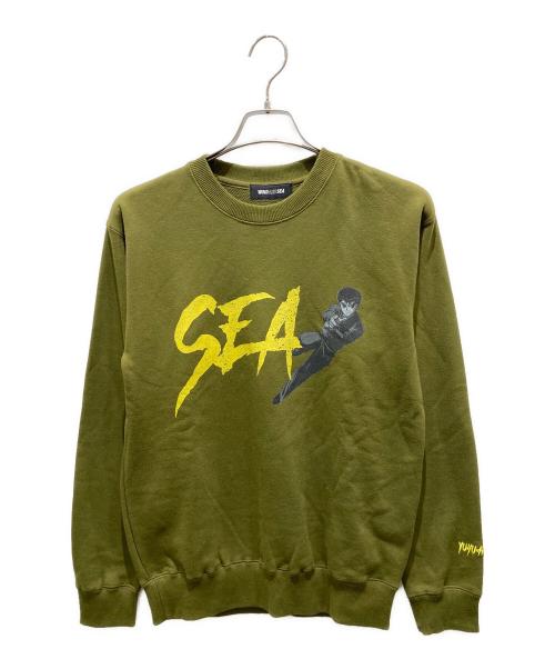 WIND AND SEA（ウィンダンシー）WIND AND SEA (ウィンダンシー) クルーネックスウェット グリーン サイズ:Sの古着・服飾アイテム
