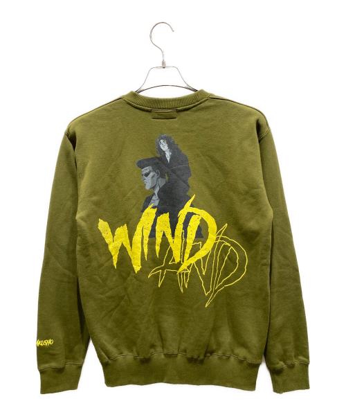 WIND AND SEA（ウィンダンシー）WIND AND SEA (ウィンダンシー) クルーネックスウェット グリーン サイズ:Sの古着・服飾アイテム