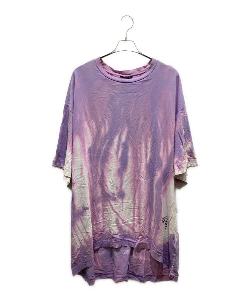 DIESEL（ディーゼル）DIESEL (ディーゼル) Tie Dye Effect Oversized D-EXTRA-A1 Tee Dress パープル サイズ:XXSの古着・服飾アイテム