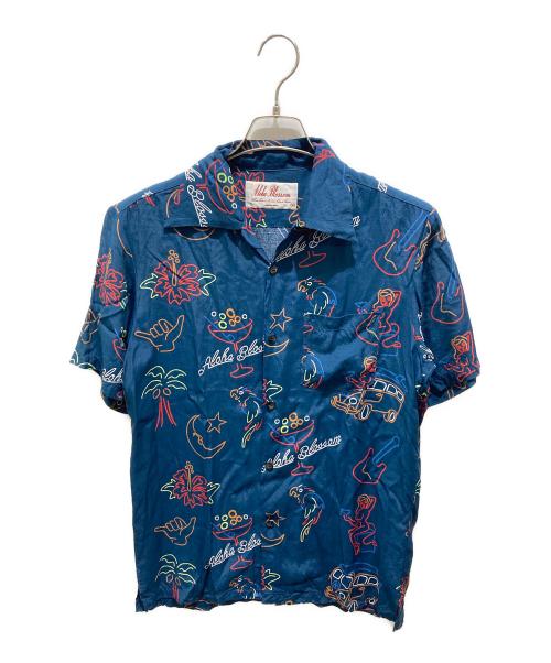 Aloha Blossom（アロハブロッサム）Aloha Blossom (アロハブロッサム) アロハシャツ ネイビー サイズ:40の古着・服飾アイテム