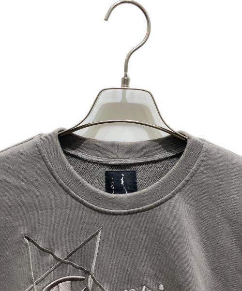 RICK OWENS（リックオウエンス）RICK OWENS (リックオウエンス) Champion (チャンピオン) プルオーバー スウェット グレー サイズ:Ｌの古着・服飾アイテム