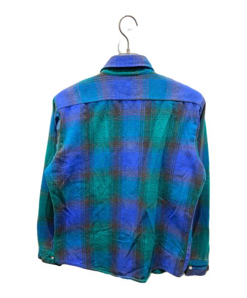 FIVE BROTHER（ファイブブラザー）FIVE BROTHER (ファイブブラザー) ネルシャツ ブルー サイズ:Mの古着・服飾アイテム