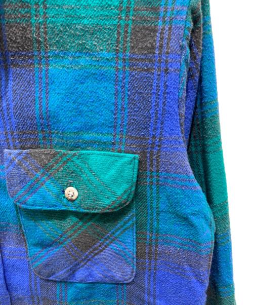 FIVE BROTHER（ファイブブラザー）FIVE BROTHER (ファイブブラザー) ネルシャツ ブルー サイズ:Mの古着・服飾アイテム