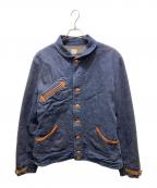 MISTER FREEDOMミスターフリーダム）の古着「N.O.S. 12oz. CONE DENIM DROVER BLOUSE」｜インディゴ