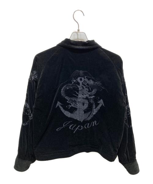 東洋エンタープライズ（トウヨウエンタープライズ）東洋エンタープライズ (トウヨウエンタープライズ) JUNKY SPECIAL (ジャンキースペシャル) SOUVENIR JACKET ブラック×ネイビー サイズ:記載無しの為実寸参照の古着・服飾アイテム
