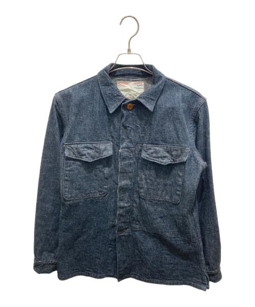 MISTER FREEDOM（ミスターフリーダム）MISTER FREEDOM (ミスターフリーダム) MFSC (SEA HUNT) 9.7oz CAVALRY TWILL MAP SHIRT[ インディゴ サイズ:Mの古着・服飾アイテム