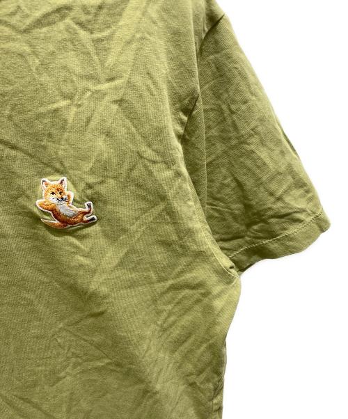 maison kitsune（メゾンキツネ）maison kitsune (メゾンキツネ) 半袖Tシャツ グリーン サイズ:XSの古着・服飾アイテム
