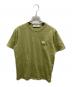 maison kitsune（メゾンキツネ）の古着「半袖Tシャツ」｜グリーン