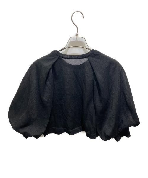 furfur（ファーファー）furfur (ファーファー) ボリュームスリーブカーディガン ブラック サイズ:Fの古着・服飾アイテム