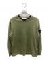 STONE ISLAND（ストーンアイランド）の古着「ヘビーウェイトコットンクルーネックL/Sカットソー」｜グリーン