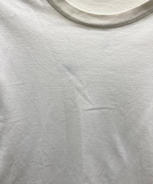 STONE ISLAND（ストーンアイランド）STONE ISLAND (ストーンアイランド) ヘビーウェイトコットンクルーネックL/Sカットソー ホワイト サイズ:Ｌの古着・服飾アイテム