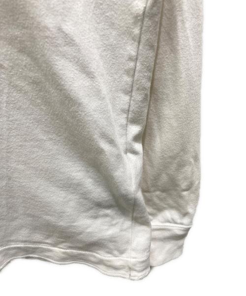 STONE ISLAND（ストーンアイランド）STONE ISLAND (ストーンアイランド) ヘビーウェイトコットンクルーネックL/Sカットソー ホワイト サイズ:Ｌの古着・服飾アイテム