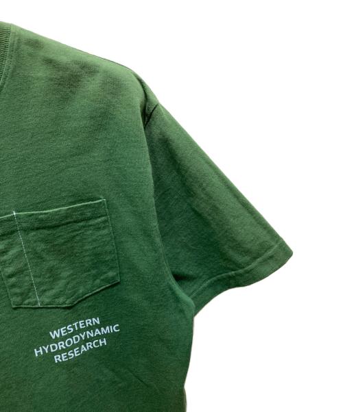Western Hydrodynamic Research（ウェスタン ハイドロダイナミック リサーチ）Western Hydrodynamic Research (ウェスタン ハイドロダイナミック リサーチ) ポケットTシャツ グリーン サイズ:3の古着・服飾アイテム