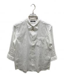 SHIPS（シップス）の古着「サフィランリネン7分袖 シャツ」｜ホワイト