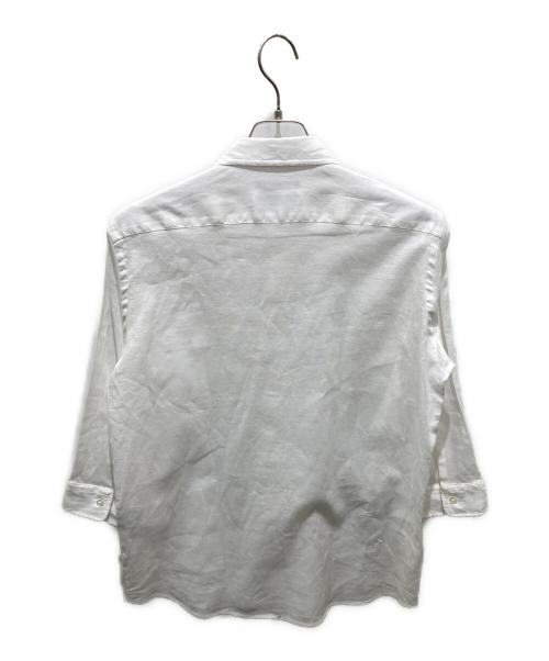 SHIPS（シップス）SHIPS (シップス) サフィランリネン7分袖 シャツ ホワイト サイズ:Sの古着・服飾アイテム