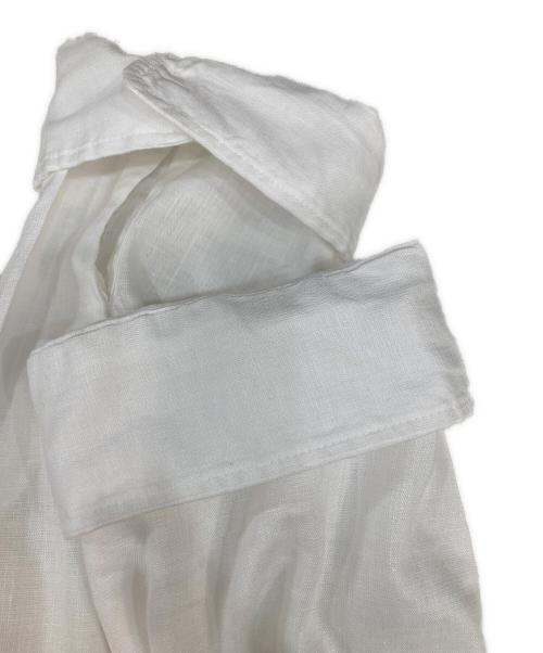 SHIPS（シップス）SHIPS (シップス) サフィランリネン7分袖 シャツ ホワイト サイズ:Sの古着・服飾アイテム