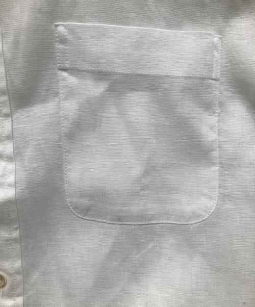 SHIPS（シップス）SHIPS (シップス) サフィランリネン7分袖 シャツ ホワイト サイズ:Sの古着・服飾アイテム