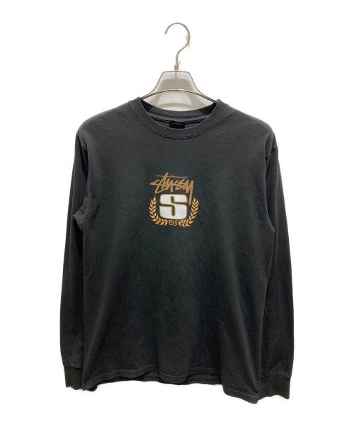 stussy（ステューシー）stussy (ステューシー) ロングスリーブカットソー ブラック サイズ:Mの古着・服飾アイテム