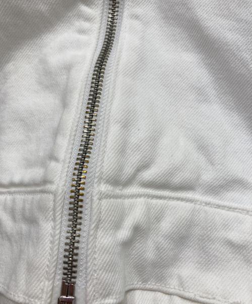 Calvin Klein Jeans（カルバンクラインジーンズ）Calvin Klein Jeans (カルバンクラインジーンズ) ショート丈デニムジャケット ホワイト サイズ:XSの古着・服飾アイテム