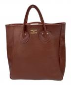 YOUNG & OLSEN The DRYGOODS STOREヤングアンドオルセン ザ ドライグッズストア）の古着「レザートートバッグ」｜ブラウン