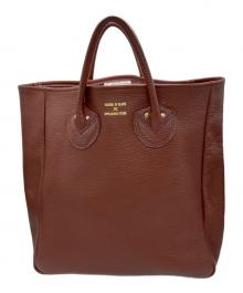 YOUNG & OLSEN The DRYGOODS STORE（ヤングアンドオルセン ザ ドライグッズストア）の古着「レザートートバッグ」｜ブラウン