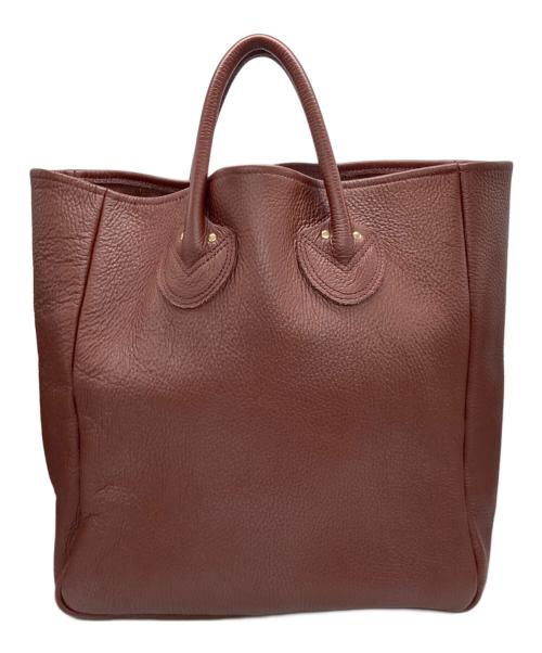 YOUNG & OLSEN The DRYGOODS STORE（ヤングアンドオルセン ザ ドライグッズストア）YOUNG & OLSEN The DRYGOODS STORE (ヤングアンドオルセン ザ ドライグッズストア) レザートートバッグ ブラウンの古着・服飾アイテム