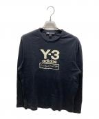 Y-3ワイスリー）の古着「Stacked Logo Long Sleeve Tee」｜ブラック