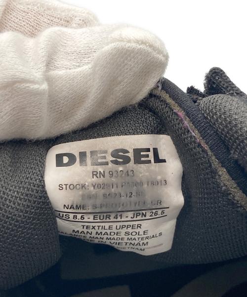 DIESEL（ディーゼル）DIESEL (ディーゼル) S-prototype-cr Sneaker ブラック サイズ:26.5㎝の古着・服飾アイテム