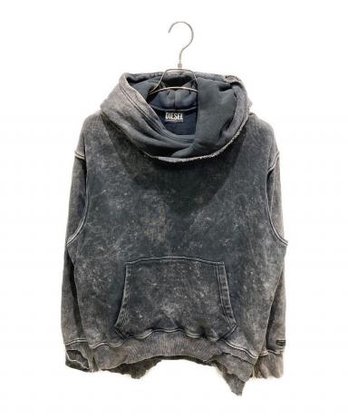 DIESEL S-TOPPER FELPA ダメージ加工 パーカー L 中古・古着通販】DIESEL (ディーゼル) S-TOPPER FELPA プルオーバー