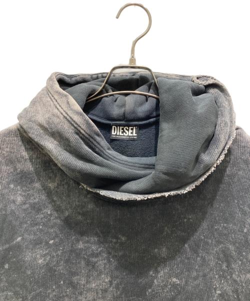 DIESEL（ディーゼル）DIESEL (ディーゼル) S-TOPPER FELPA プルオーバーパーカー グレー サイズ:Sの古着・服飾アイテム