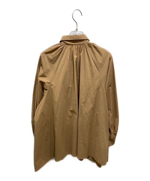 NOLLEY'S（ノーリーズ）NOLLEY'S (ノーリース) 撥水タイプライターイレヘムシャツ ブラウン サイズ:FREEの古着・服飾アイテム