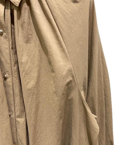 NOLLEY'S（ノーリーズ）NOLLEY'S (ノーリース) 撥水タイプライターイレヘムシャツ ブラウン サイズ:FREEの古着・服飾アイテム