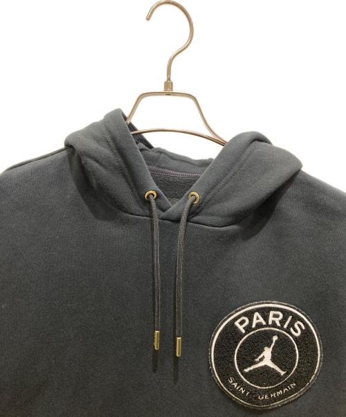 Paris Saint-Germain（パリサンジェルマン）Paris Saint-Germain (パリサンジェルマン) JORDAN (ジョーダン) PO TAPED HOODIE ブラック サイズ:Lの古着・服飾アイテム