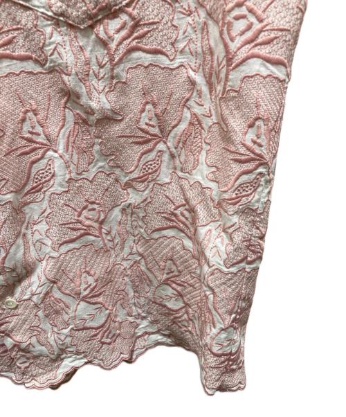 TOGA ARCHIVES（トーガアーカイブス）TOGA ARCHIVES (トーガアーカイブス) Lace S/S shirt ピンク サイズ:48の古着・服飾アイテム