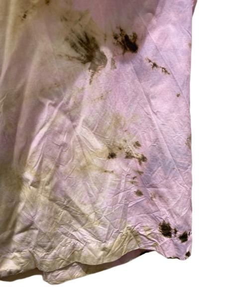 YUKI HASHIMOTO（ユウキハシモト）YUKI HASHIMOTO (ユウキハシモト) YH TIE DYE OPEN COLLAR SHIRTS ピンク サイズ:50の古着・服飾アイテム
