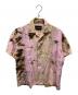 YUKI HASHIMOTO（ユウキハシモト）の古着「YH TIE DYE OPEN COLLAR SHIRTS」｜ピンク