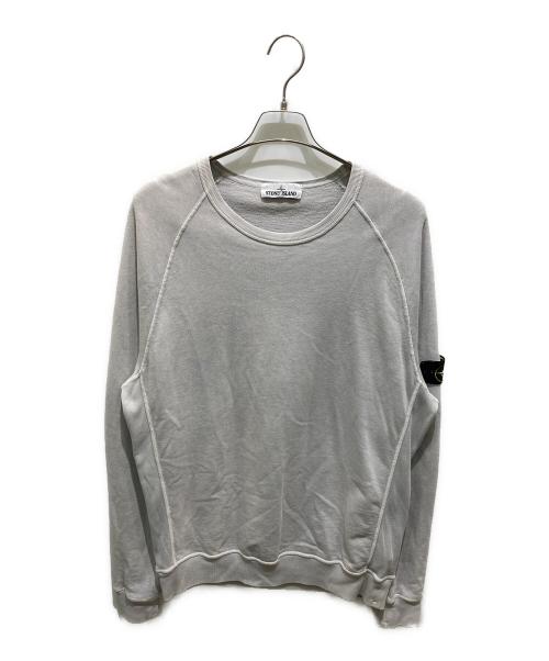 STONE ISLAND（ストーンアイランド）STONE ISLAND (ストーンアイランド) Crew Neck Badge Logo Sweatshirt グレー サイズ:XLの古着・服飾アイテム