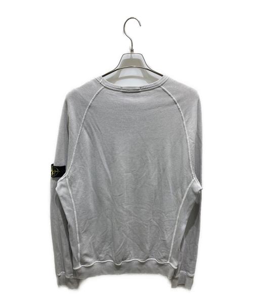 STONE ISLAND（ストーンアイランド）STONE ISLAND (ストーンアイランド) Crew Neck Badge Logo Sweatshirt グレー サイズ:XLの古着・服飾アイテム