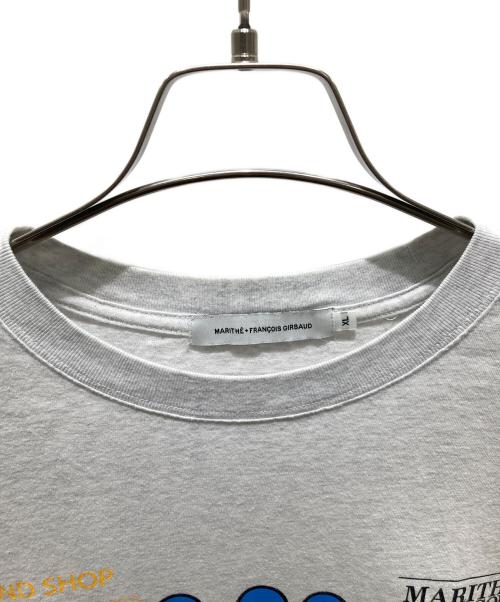 SOUND SHOP balansa（サウウドショップバランサ）SOUND SHOP BALANSA (サウウドショップバランサ) MARITHE+FRANCOIS GIRBAUD (マリテフランソワジルボー) プリントTシャツ グレー サイズ:XLの古着・服飾アイテム