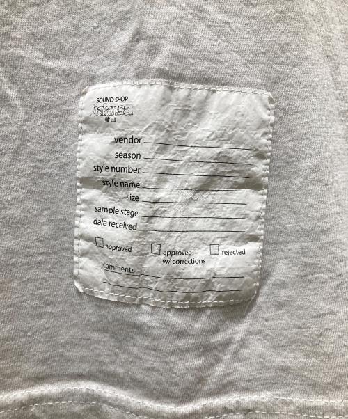 SOUND SHOP balansa（サウウドショップバランサ）SOUND SHOP BALANSA (サウウドショップバランサ) MARITHE+FRANCOIS GIRBAUD (マリテフランソワジルボー) プリントTシャツ グレー サイズ:XLの古着・服飾アイテム