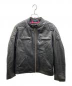 FORTIMEフォータイム）の古着「レザージャケット」｜ブラック